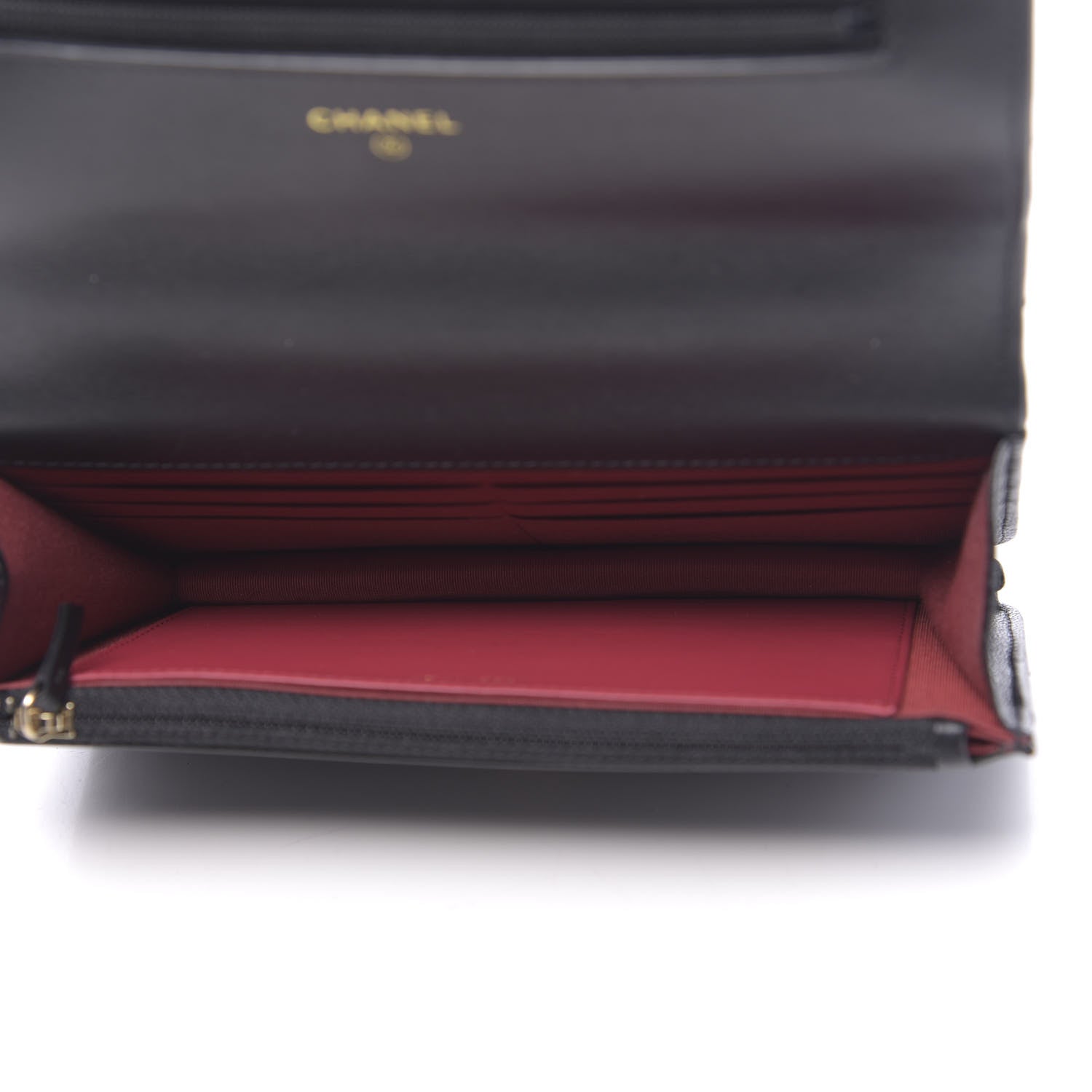 Chanel Goatskin Quilted 19 Wallet On Chain WOC Black 5 of 13
