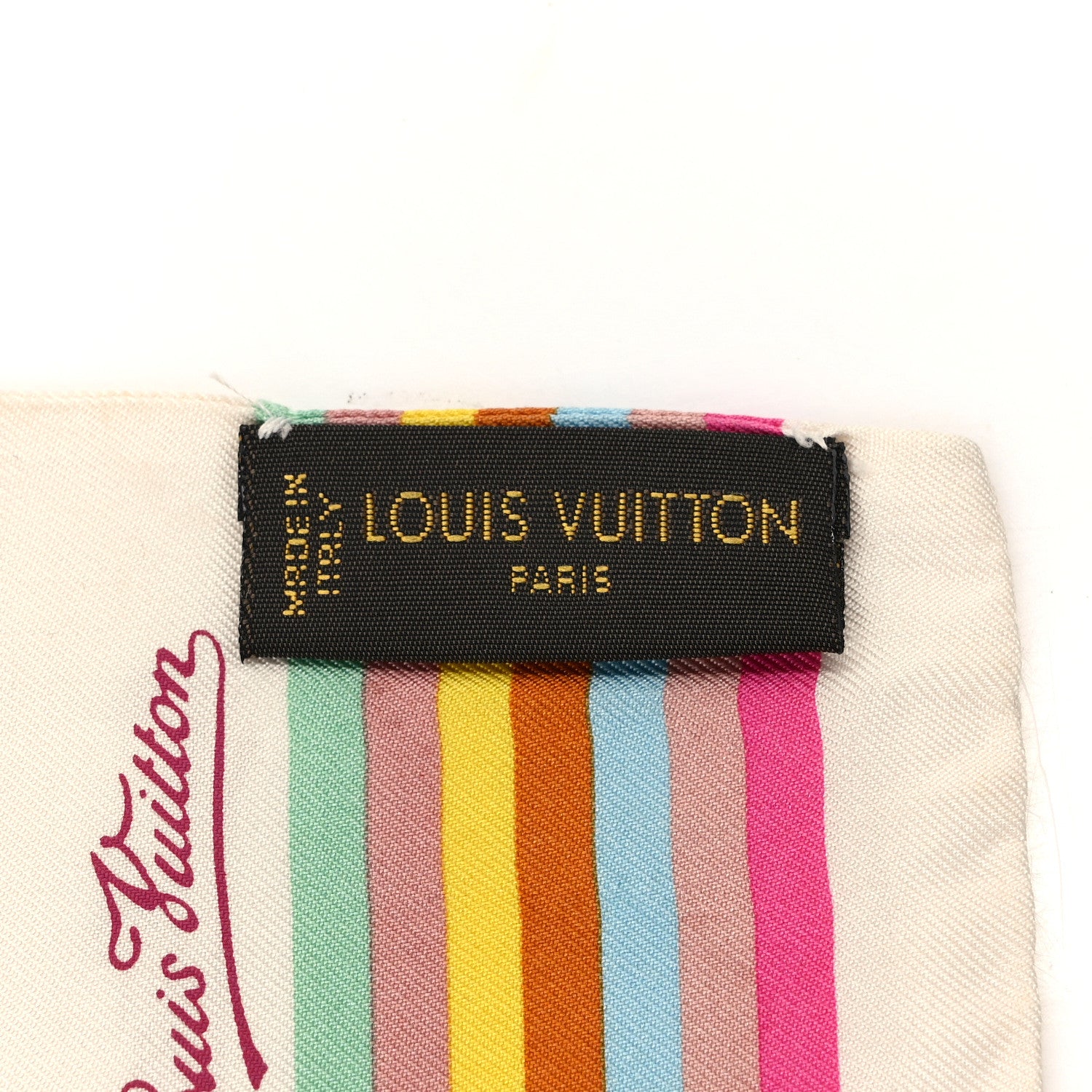 Louis Vuitton Silk Monogram Butterfly Bandeau White 3 of 4