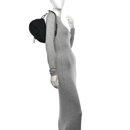 Christian Dior Monogram Patent Saddle Bag Black 2 of 11