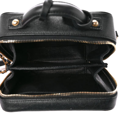 Chanel Caviar Quilted Small CC Filigree Vanity Case Black 5 of 12