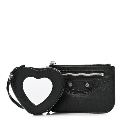 Balenciaga Agneau Le Cagole Clip On Card Mirror Black 1 of 11