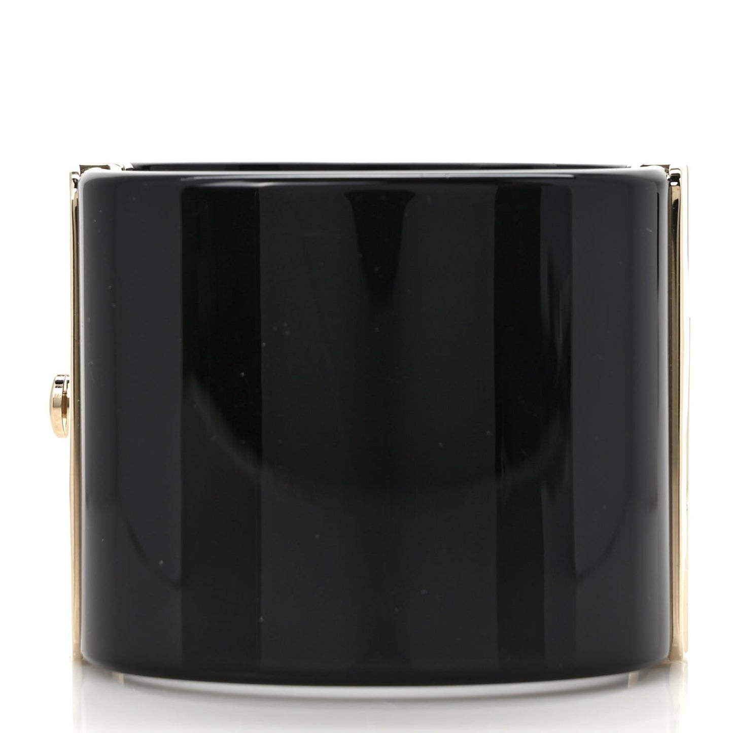 Resin Crystal CC Cuff Black Gold