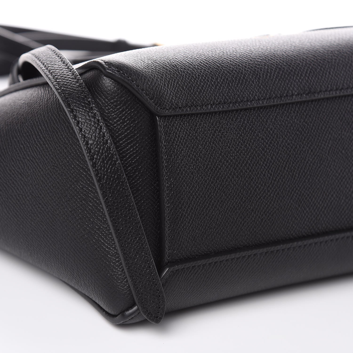 Celine Grained Calfskin Nano Belt Bag Black 7 of 9