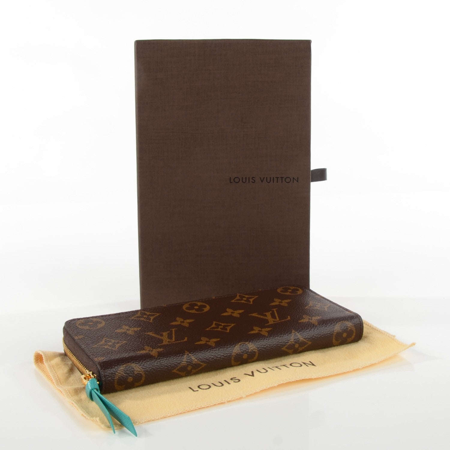 Louis Vuitton Monogram Clemence Wallet Turquoise 4 of 7