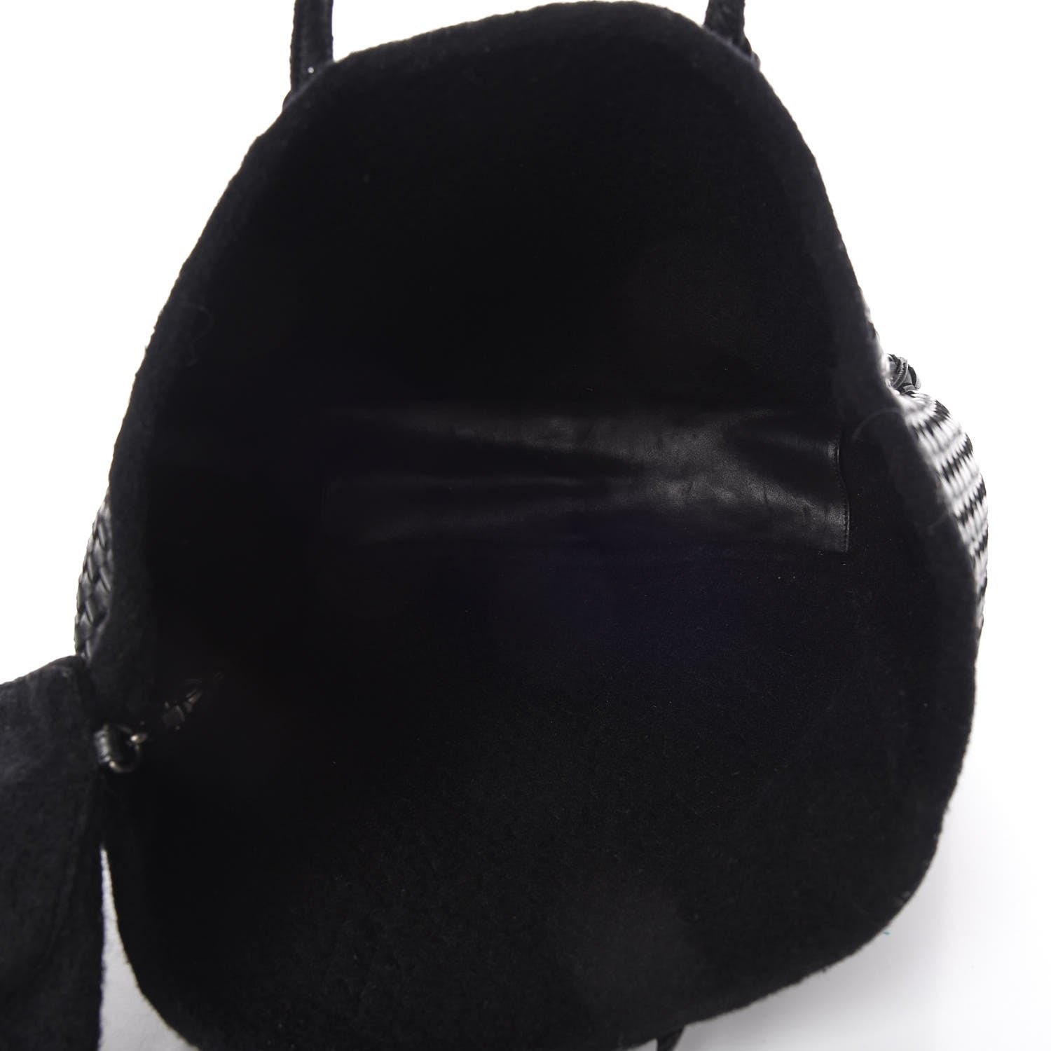 Bottega Veneta Wool Nappa Intrecciato Tote Black 6 of 13