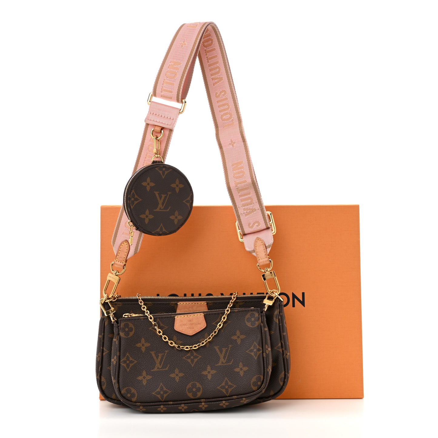 Monogram Multi Pochette Accessories Rose Clair
