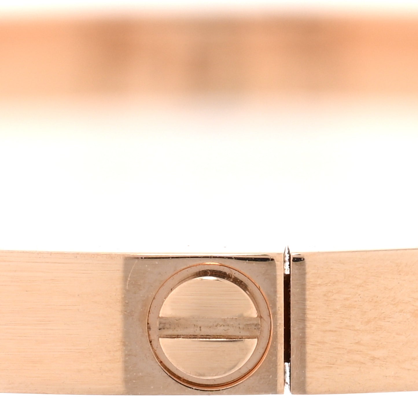 18K Pink Gold 6 Diamond Small LOVE Bracelet 16