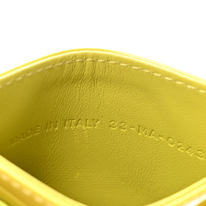 Christian Dior Patent Cannage Lady Dior Five-Slots Card Holder Lime 7 of 7