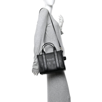 Marc Jacobs Grained Calfskin Small The Tote Bag Black 2 of 14