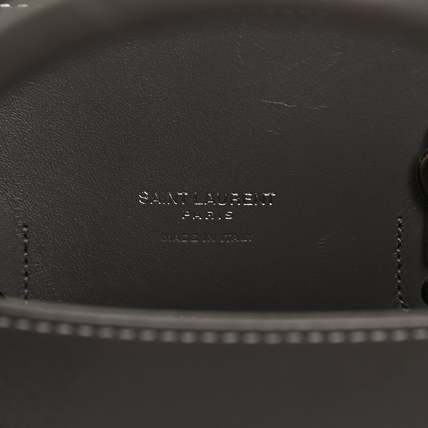 Saint Laurent Grained Calfskin Small Sac De Jour Fog 6 of 13