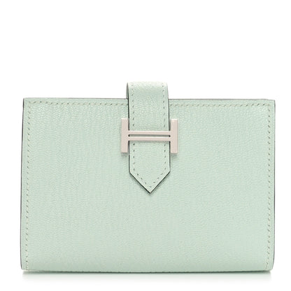 Hermes Chevre Mysore Bearn Card Holder Wallet Vert Peppermint 1 of 8