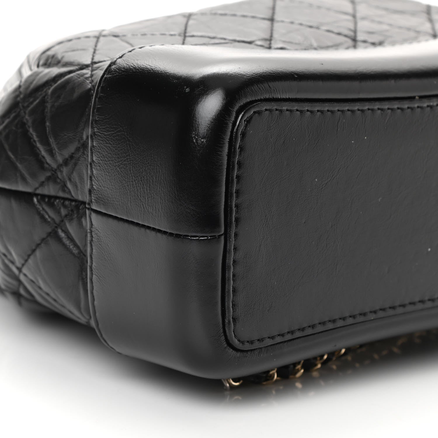 Chanel Aged Calfskin Quilted Small Gabrielle Backpack Black 9 of 12