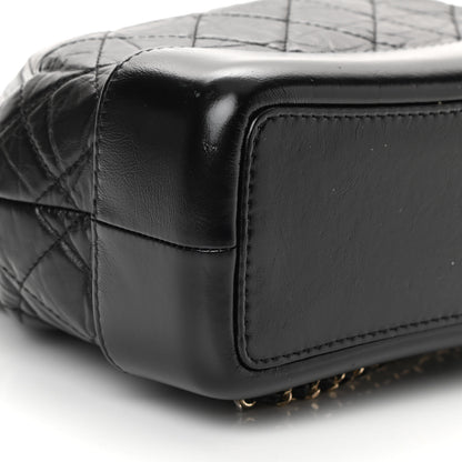 Chanel Aged Calfskin Quilted Small Gabrielle Backpack Black 9 of 12