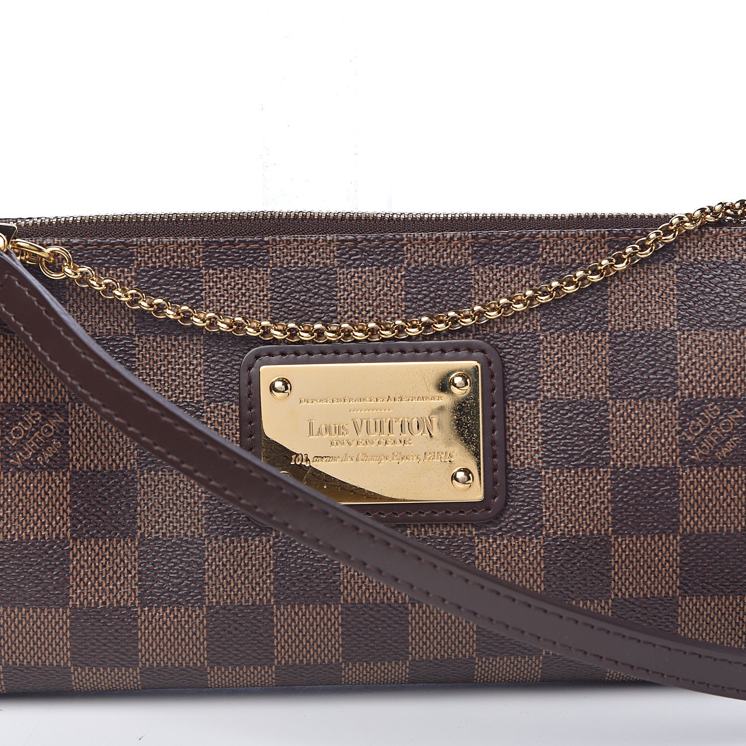 Louis Vuitton Damier Ebene Eva Clutch 10 of 10