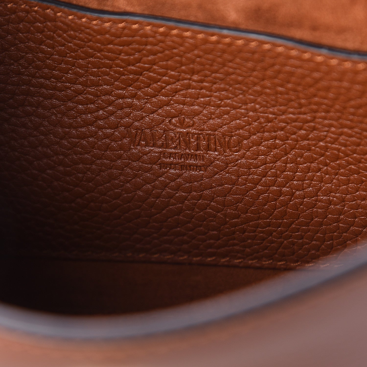 Valentino Garavani Pebbled Calfskin Medium Rockstud Flip Lock Crossbody Bag Bright Cognac 5 of 8