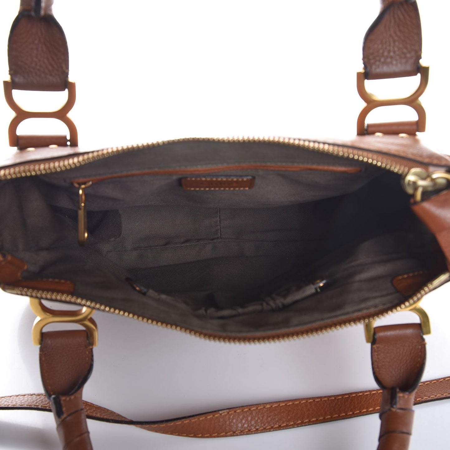 Calfskin Medium Marcie Satchel Tan