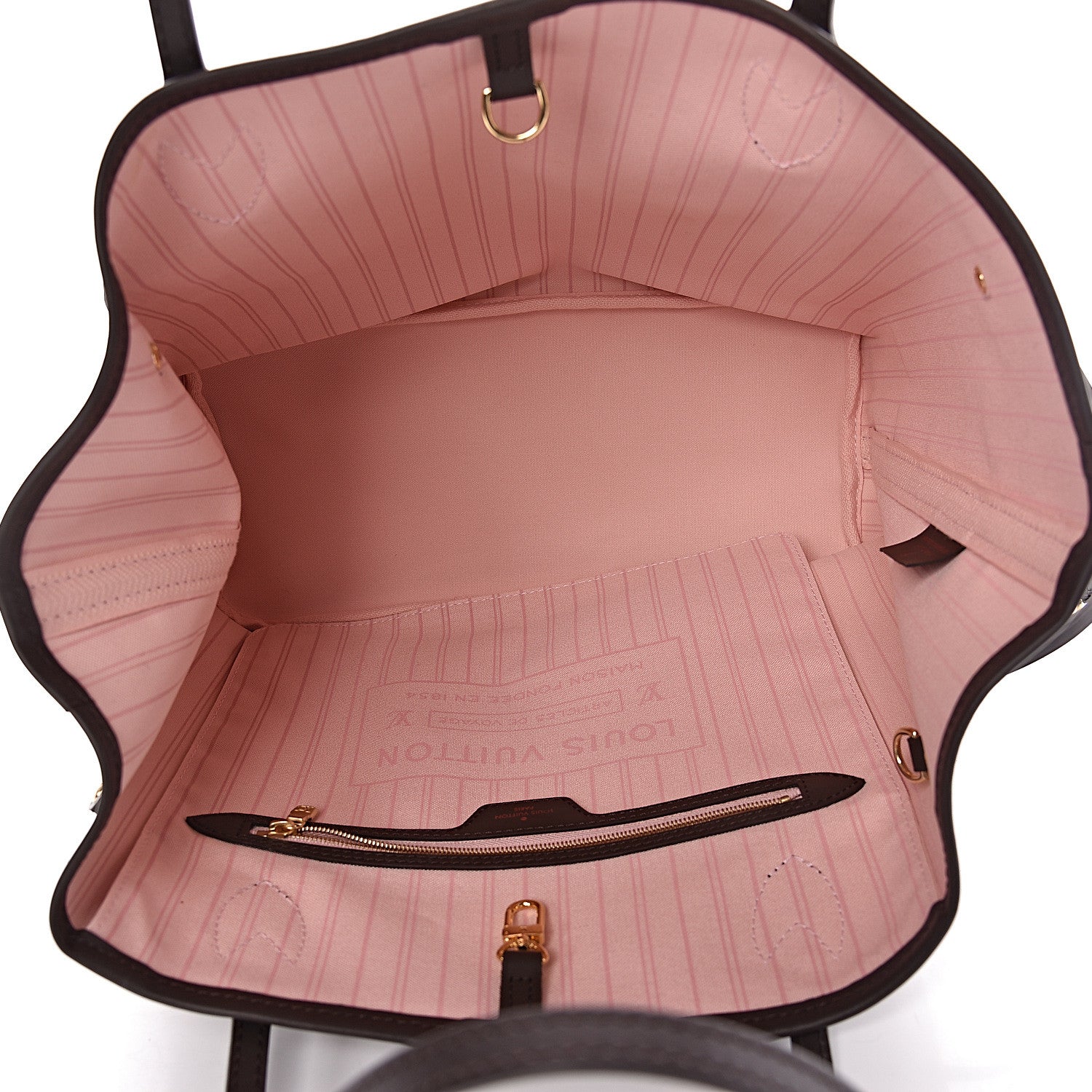 Louis Vuitton Damier Ebene Neo Neverfull MM Rose Ballerine 5 of 12