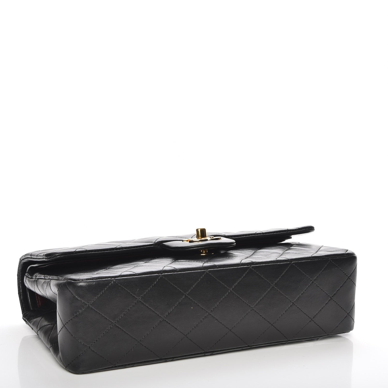 Chanel Lambskin Quilted Medium Double Flap Black 4 of 8