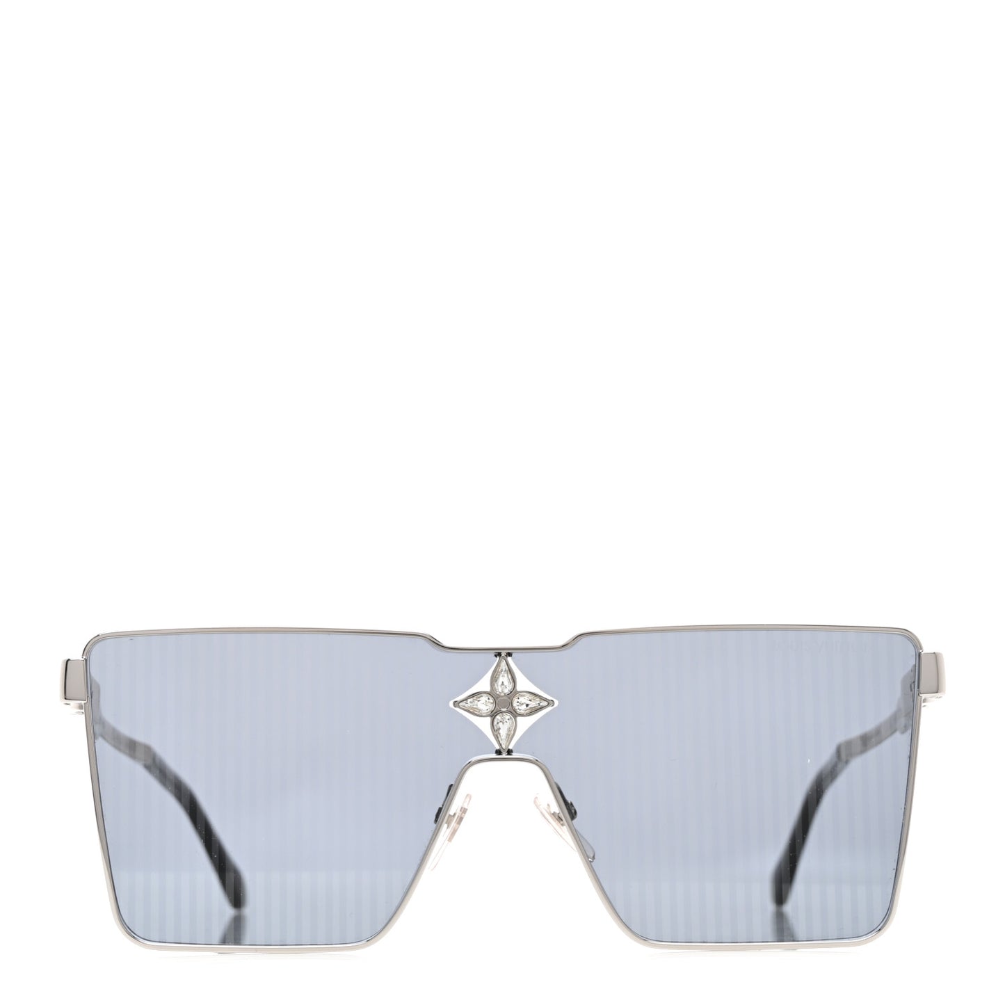 Metal Swarovski Crystal Cyclone Sunglasses Z1815U Silver
