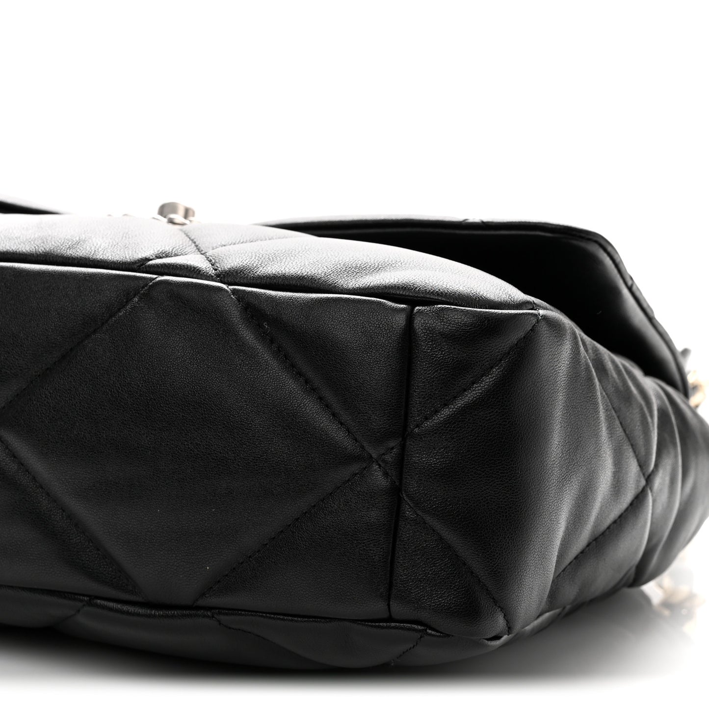 Lambskin Quilted Large Chanel 19 Flap Black
