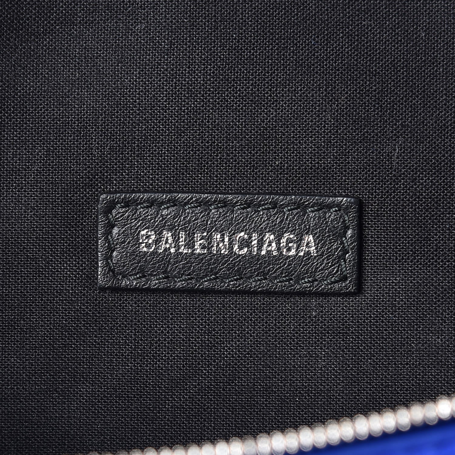 Balenciaga Smooth Calfskin Logo Large Everyday Beltpack Bleu Prim White 6 of 13
