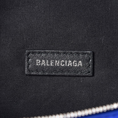 Balenciaga Smooth Calfskin Logo Large Everyday Beltpack Bleu Prim White 6 of 13
