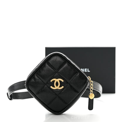 Chanel Caviar Quilted Coin Purse Belt Bag Black 12 of 12