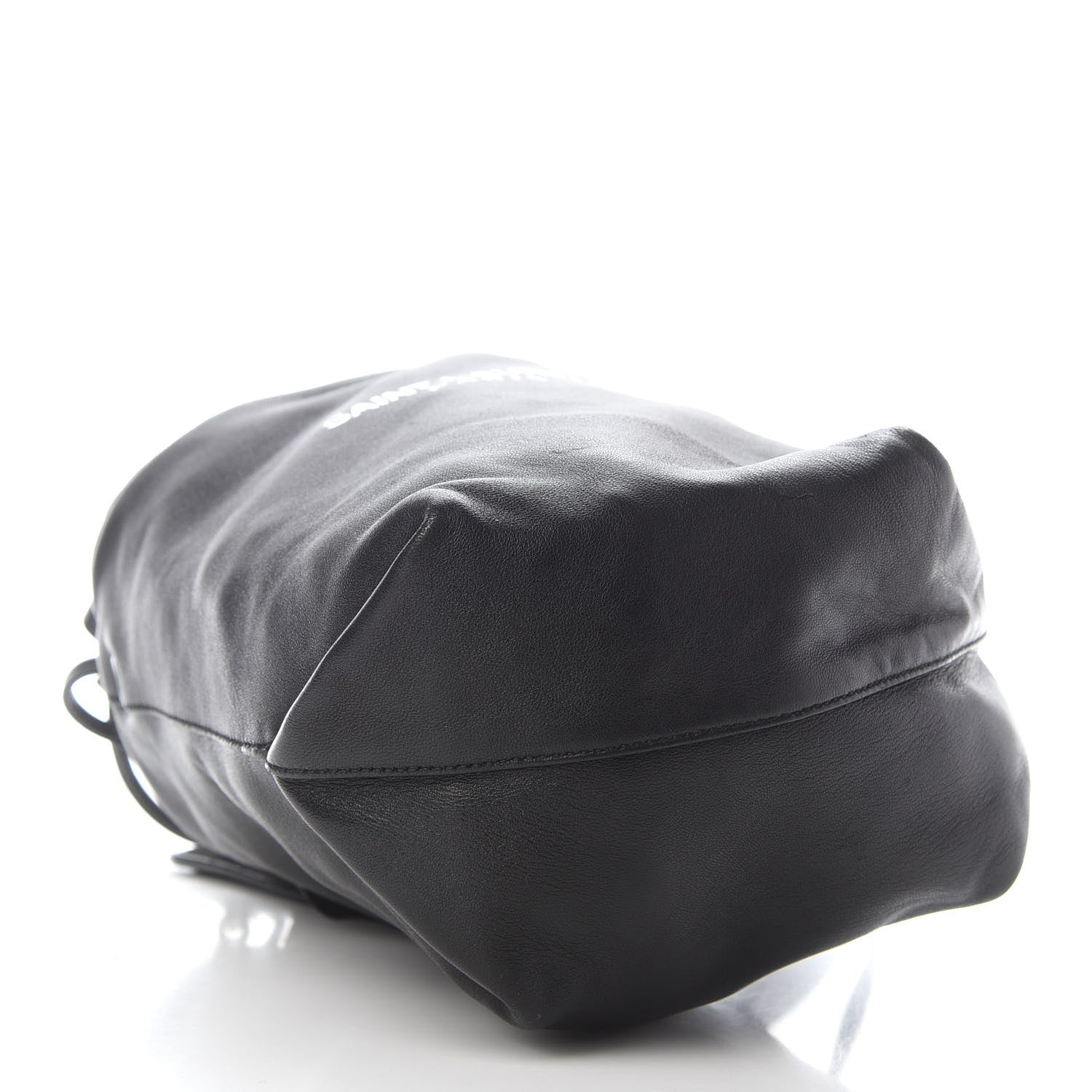 Saint Laurent Lambskin Small Teddy Bucket Bag Black 5 of 11