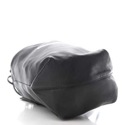 Saint Laurent Lambskin Small Teddy Bucket Bag Black 5 of 11