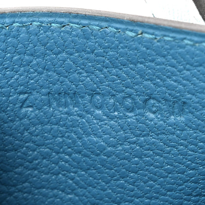 Hermes Tadelakt Chevre Mysore Kelly Quelle Idole Bag Charm Bleu Izmir Jaune Bourgeon Bleu Brume Vert Bosphore 5 of 5