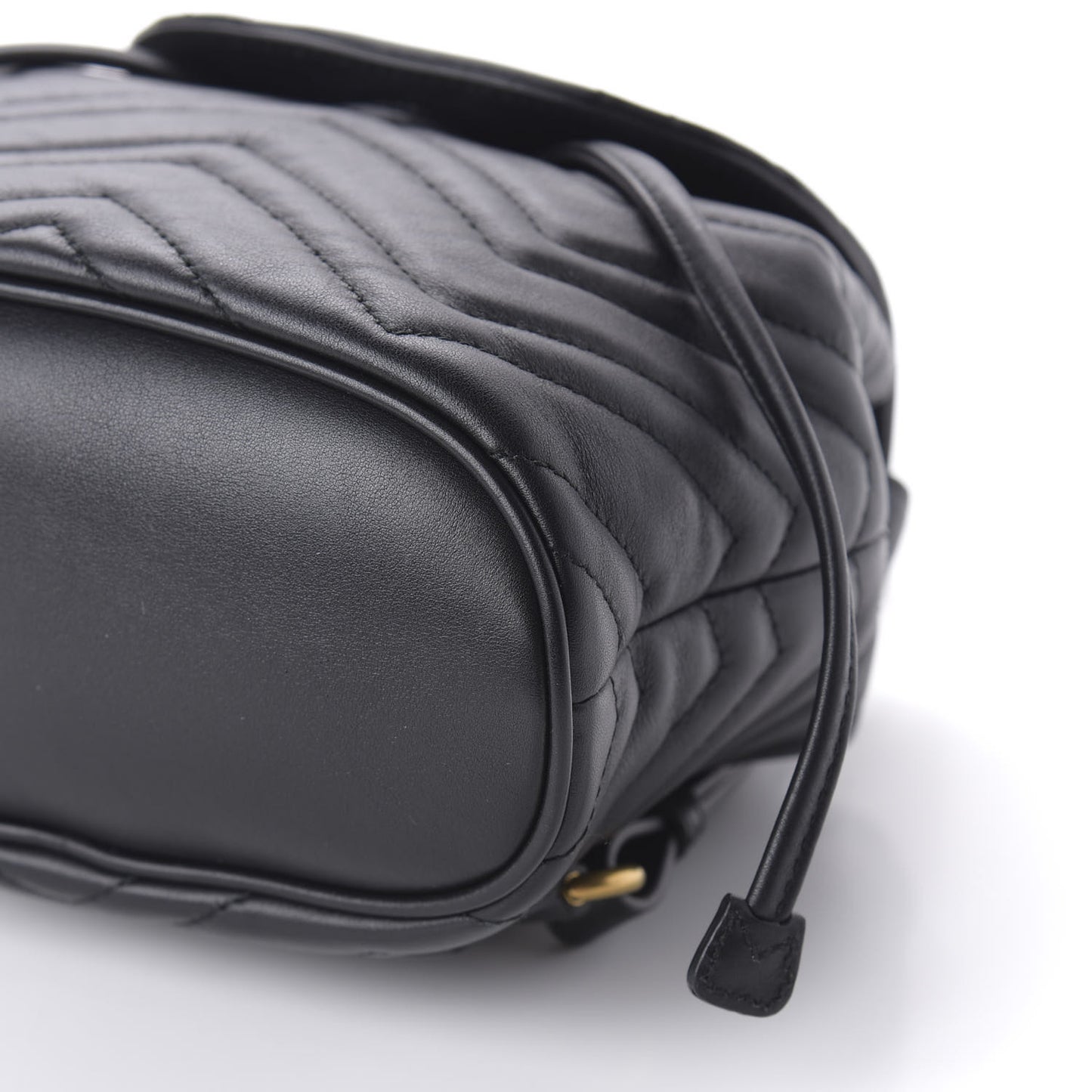 Calfskin Matelasse GG Marmont Flap Backpack Black