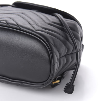 Gucci Calfskin Matelasse GG Marmont Flap Backpack Black 6 of 9