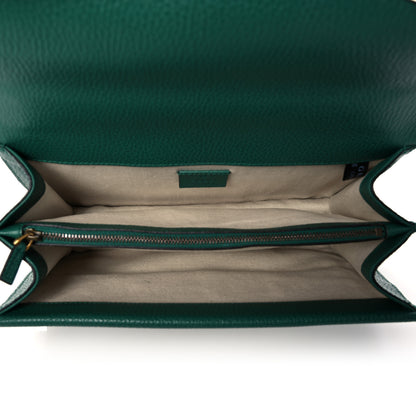 Gucci Pebbled Calfskin Small Dionysus Shoulder Bag Emerald 5 of 11
