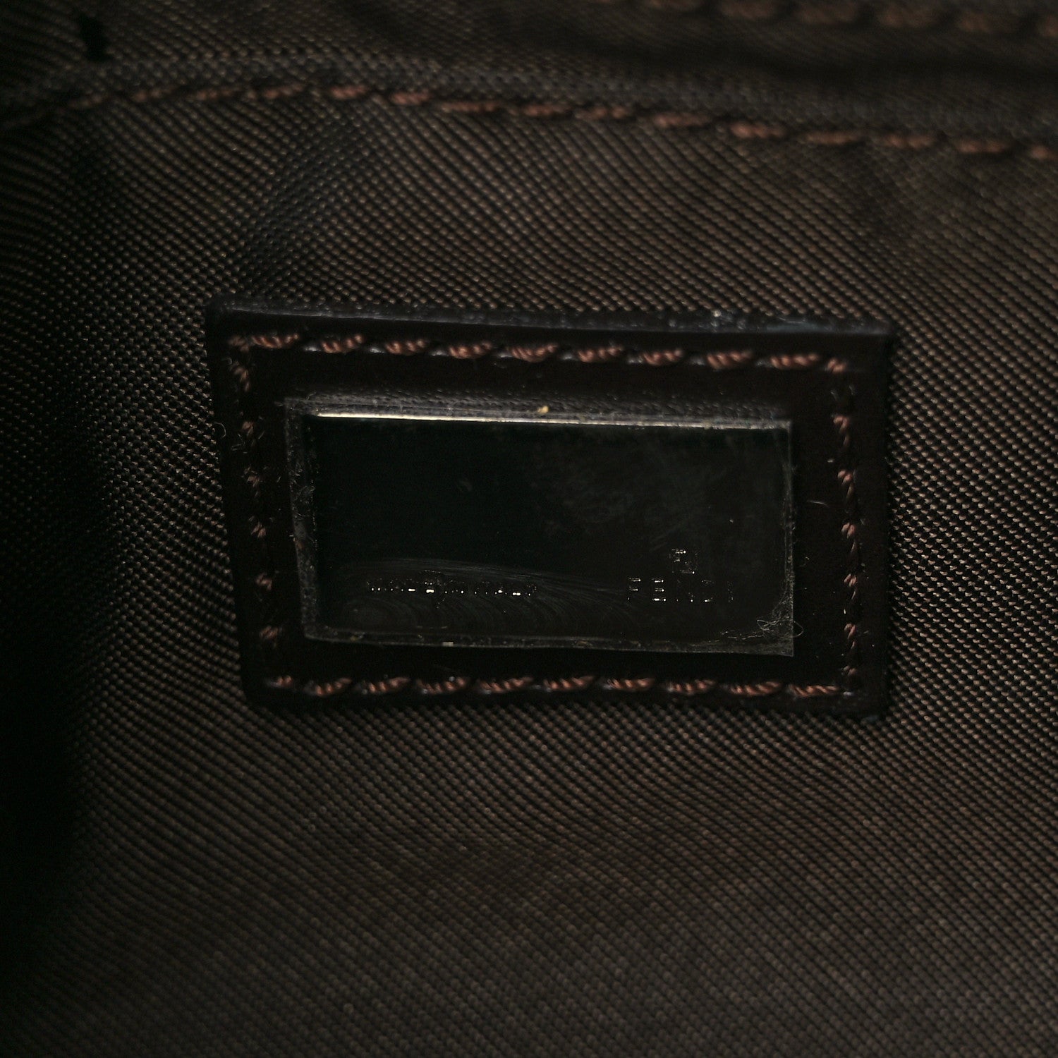 Fendi Zucchino Mini Mama Baguette Tobacco 6 of 11