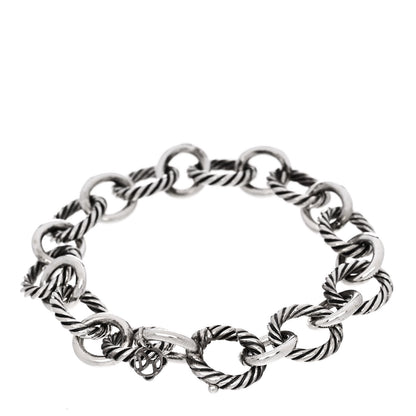 David Yurman Sterling Silver 12mm Large Oval Link Bracelet 2 of 4