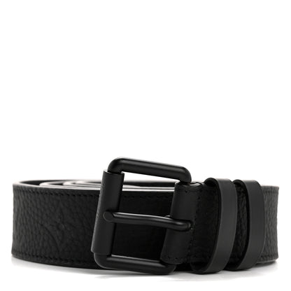 Louis Vuitton Taurillon Monogram Signature 35 MM Chain Belt 110 44 Black 1 of 9