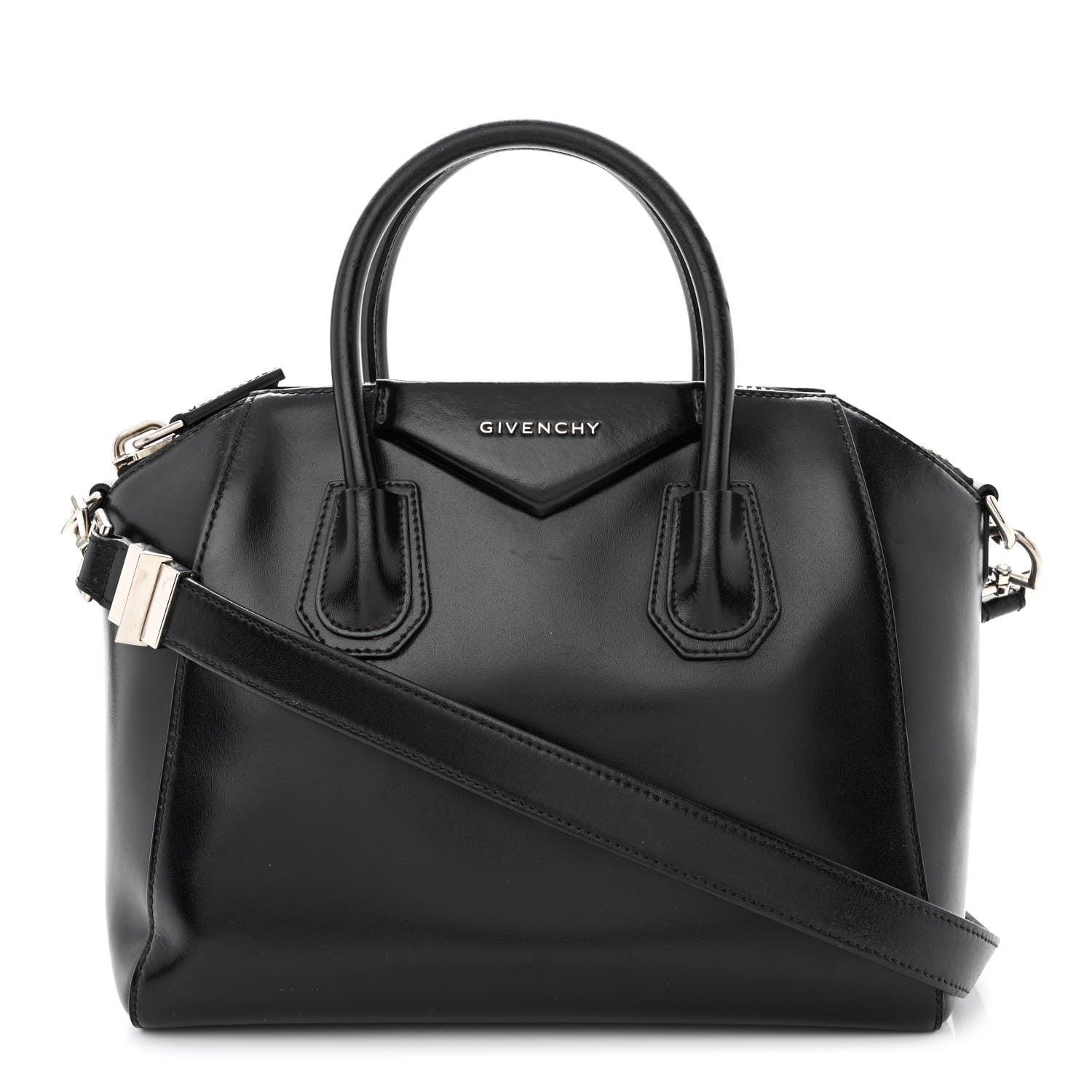 Givenchy Shiny Lord Calfskin Small Antigona Black 1 of 22