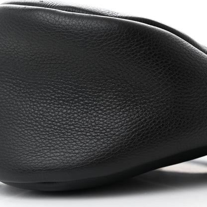 The Row Smooth Calfskin Small Slouchy Banana Bag Black 10 of 10