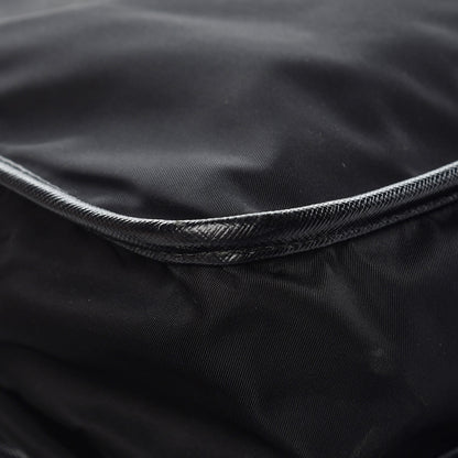 Prada Tessuto Nylon Saffiano Messenger Satchel Black 14 of 15