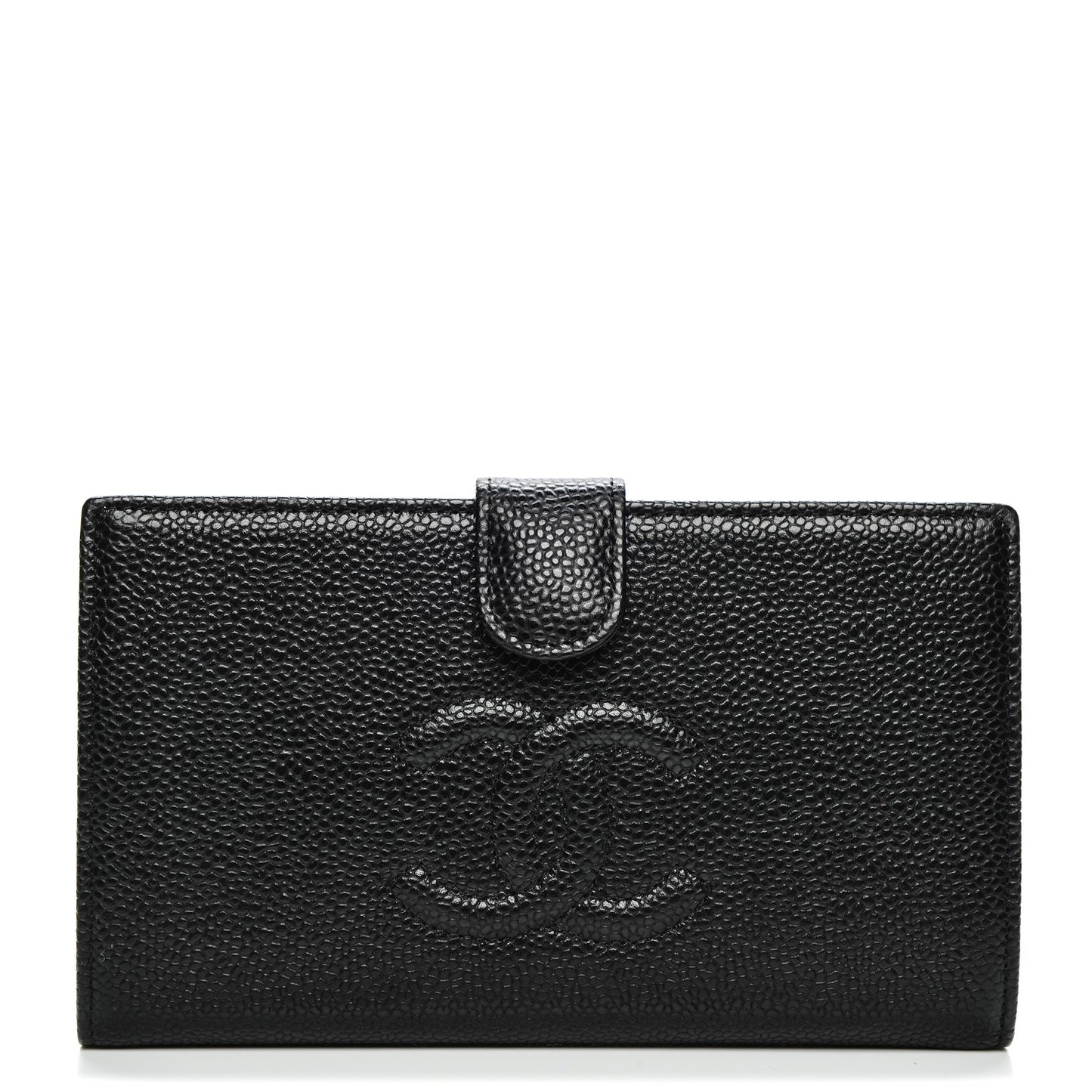 Caviar Timeless CC French Wallet Black