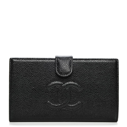 Chanel Caviar Timeless CC French Wallet Black 1 of 8