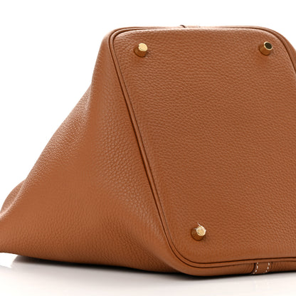 Hermes Taurillon Clemence Picotin Lock 22 MM Gold 9 of 12