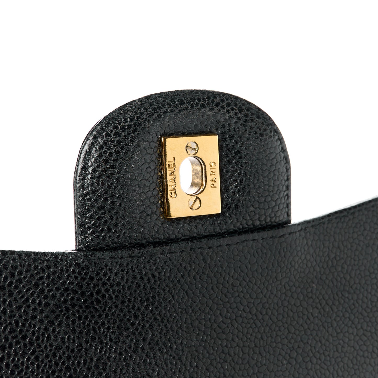 Caviar Quilted Maxi Single Flap Black