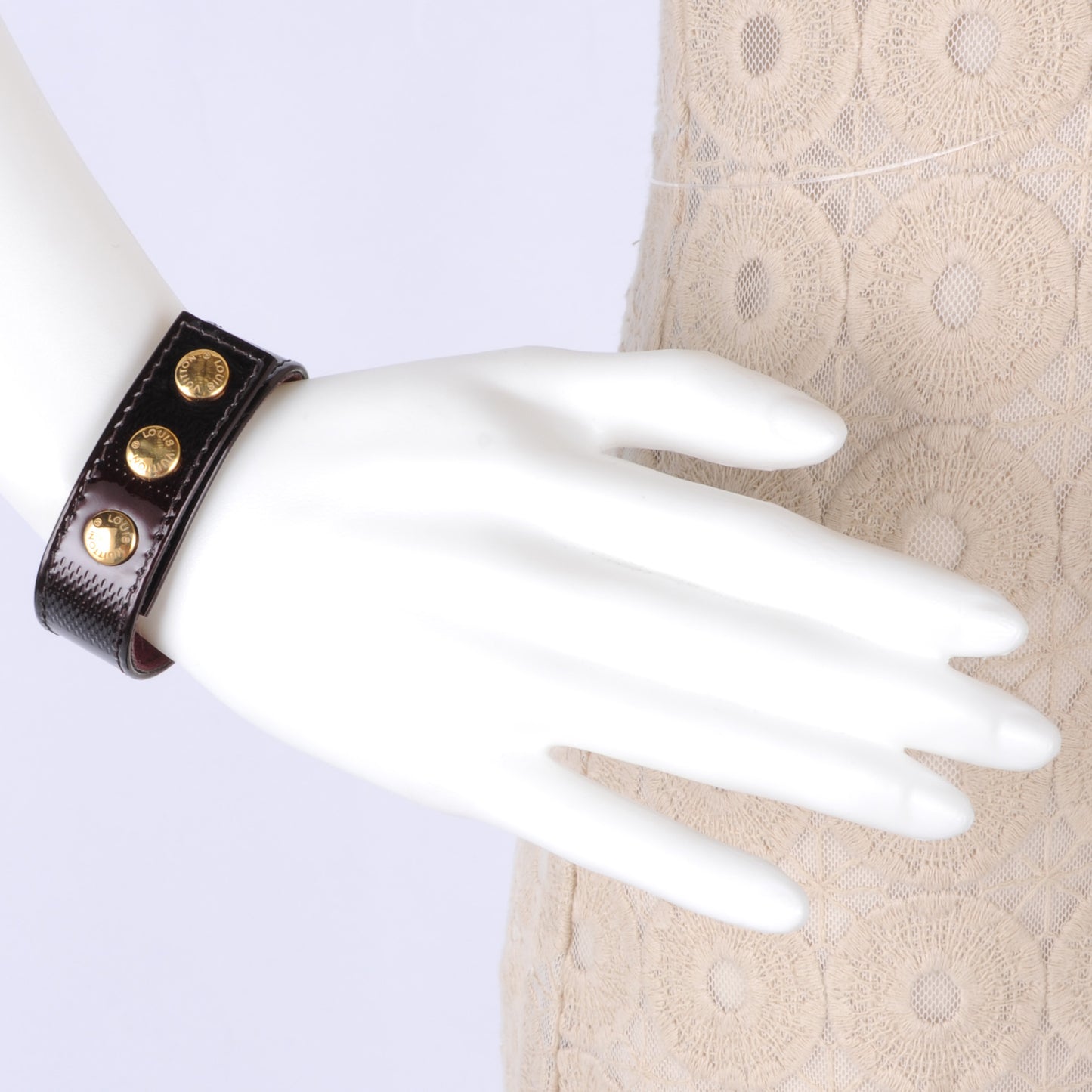 Damier Vernis Bracelet Amarante