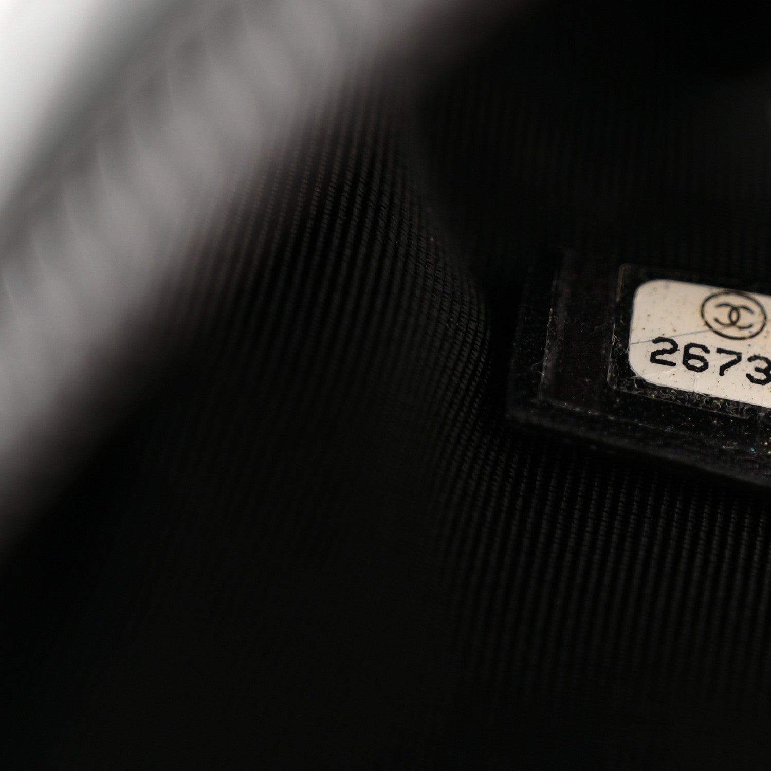 Chanel Aged Calfskin Quilted Large Tassel Cosmetic Case Black 7 of 8