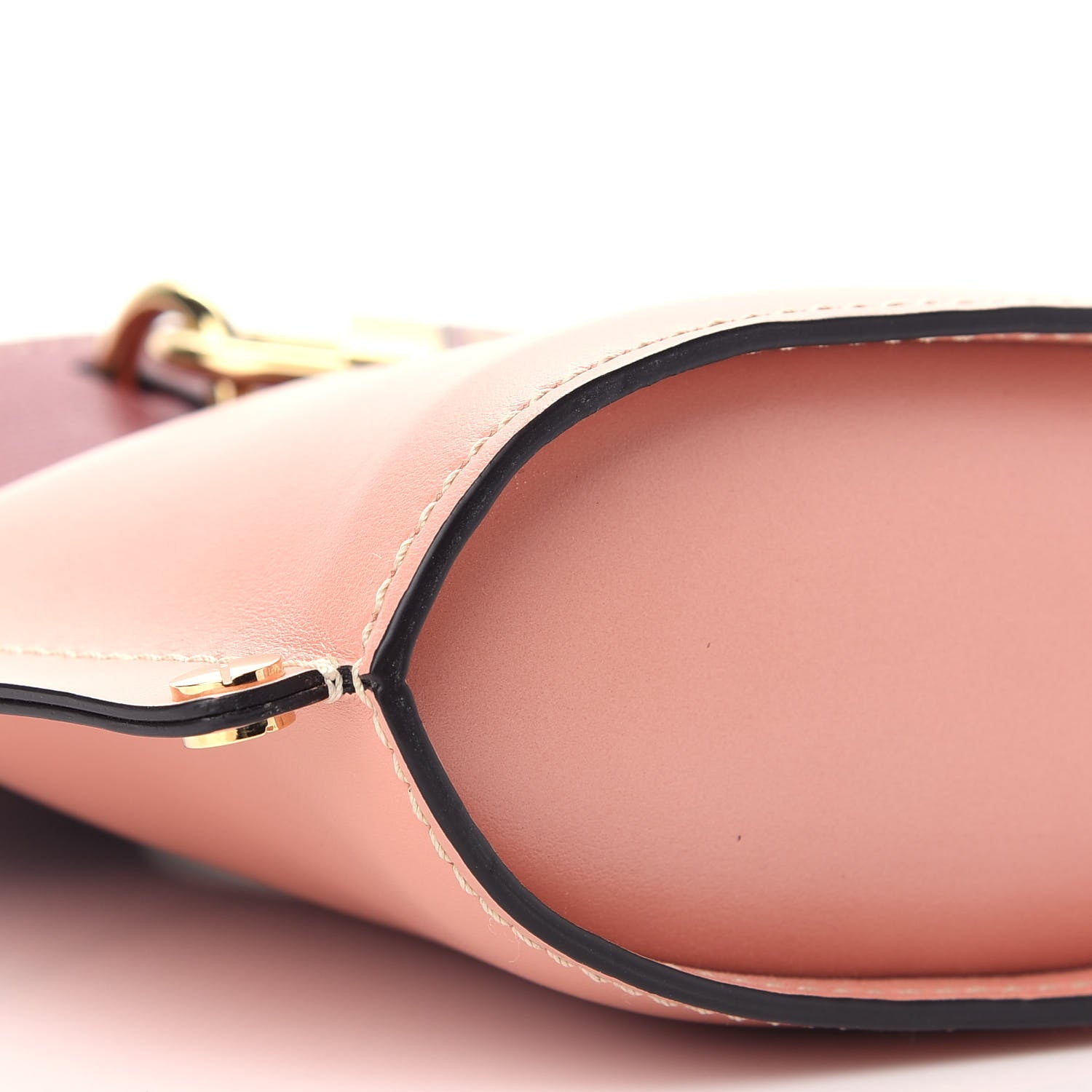 Chloe Shiny Calfskin Goatskin Mini Aby Bi-Color Bucket Fallow Pink 7 of 8