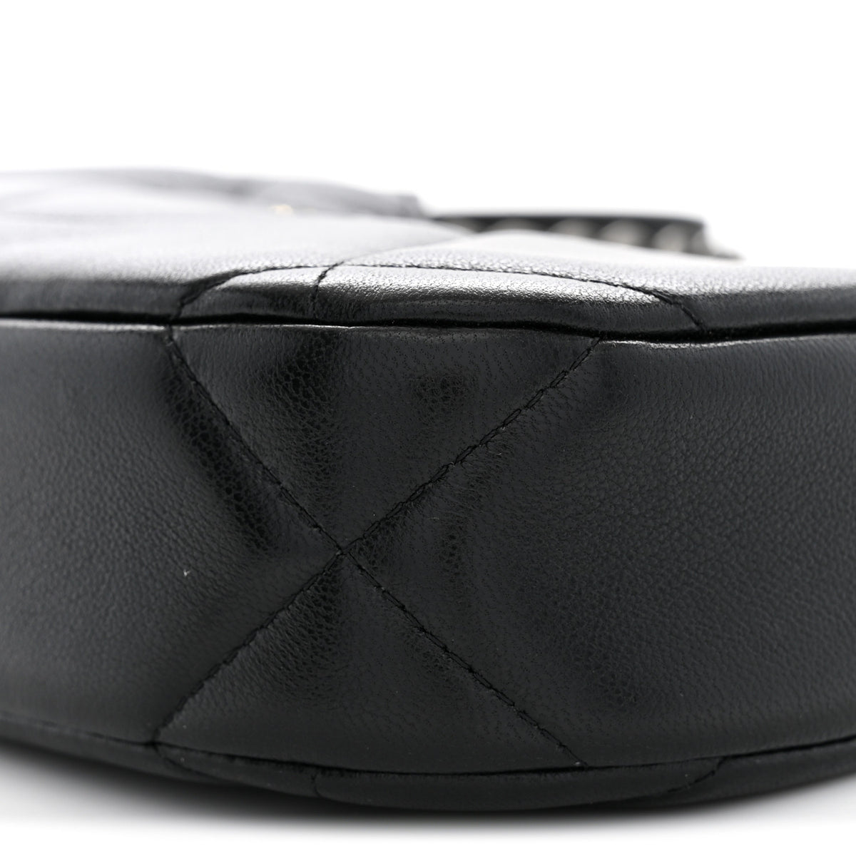 Chanel Lambskin Quilted Chanel 19 Hobo Clutch With Chain Black 10 of 10