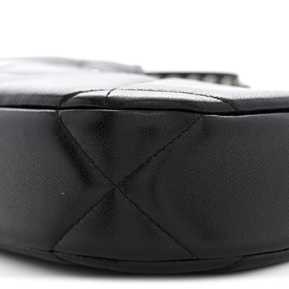 Chanel Lambskin Quilted Chanel 19 Hobo Clutch With Chain Black 10 of 10