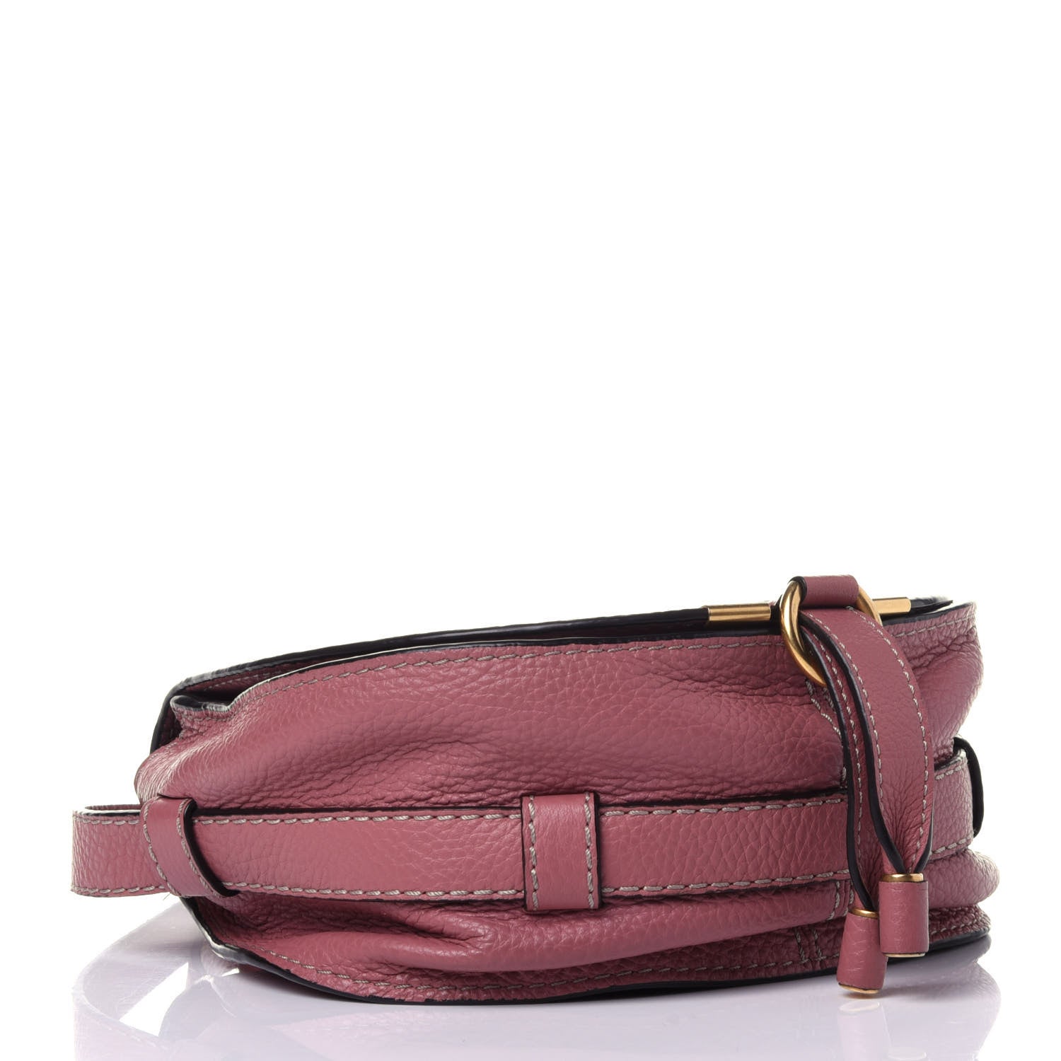Chloe Calfskin Mini Marcie Round Crossbody Bag Rusty Pink 4 of 11