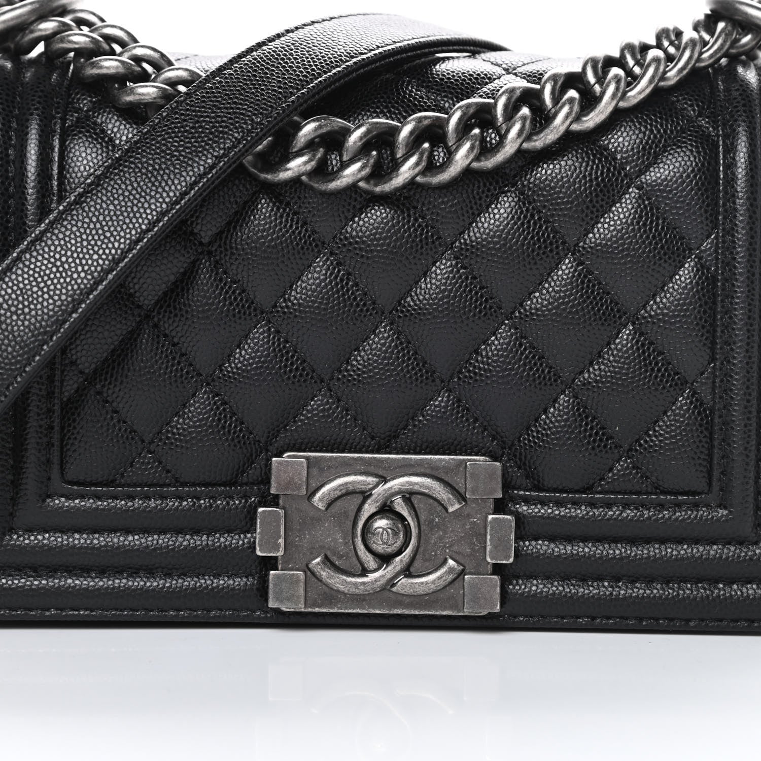 Chanel Caviar Quilted Small Boy Flap Black 8 of 10